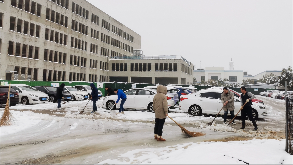 雪绽琼花日 扫雪暖心时丨mk网站_MK(中国)开展扫雪除冰活动